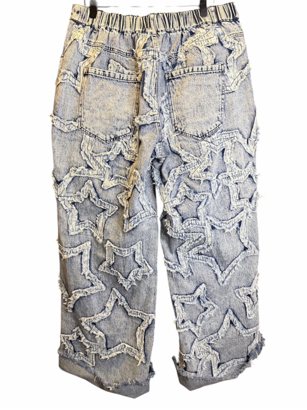 Oli & Hali ”Star Party”  Star-Appliqué Wide Leg Jeans ~ Size XL ~ NWOT - Picture 10 of 15